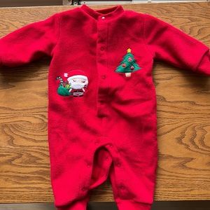 My first Christmas fleece onesie